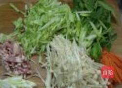 培根杂疏炒米粉的做法图解2