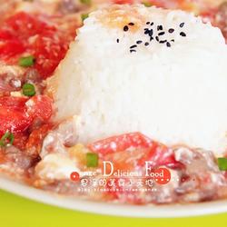 番茄滑蛋牛肉饭的做法[图]
