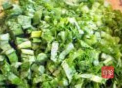 小白菜虾仁手擀面的做法图解2