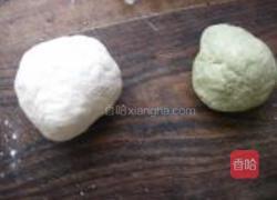 抹茶红豆燕麦饼的做法图解3