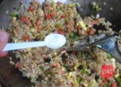 紫甘兰炒米饭的做法图解10