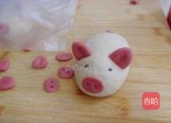 小猪豆沙包的做法图解12