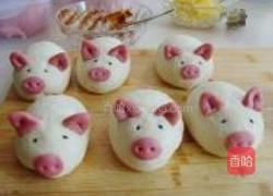 小猪豆沙包的做法图解13