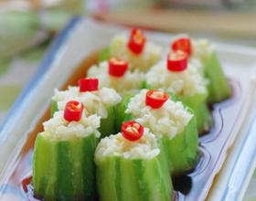 蒜蓉蒸丝瓜[图]
