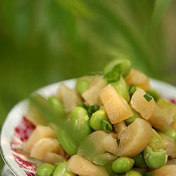 萝卜干炒毛豆的做法[图]