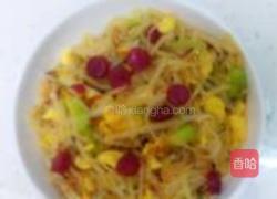 腊肠鸡蛋炒饼的做法图解8