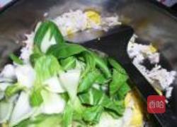 小油菜拆骨肉炒饭的做法图解4