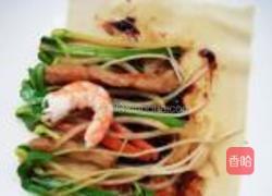 锦带芽菜卷的做法图解16