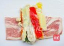 蜜汁培根彩蔬卷的做法图解5