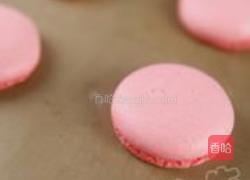玫瑰马卡龙的做法图解8