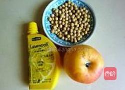 苹果柠檬豆浆的做法图解1