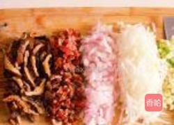 香菇肉丝汤年糕的做法图解5