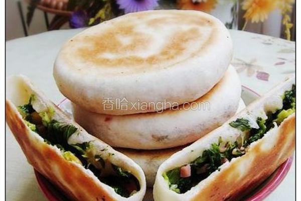 芹叶玉米馅饼