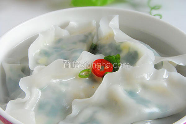 裙边韭菜饺