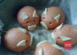 小猪豆沙包的做法图解15