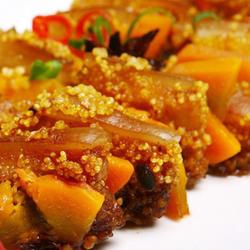 小米南瓜蒸肉的做法[图]