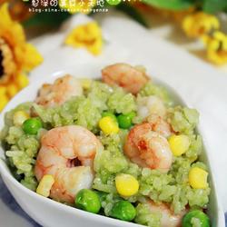 鲜虾翡翠炒饭的做法[图]