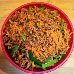 胡萝卜青椒牛肉丝的做法[图]