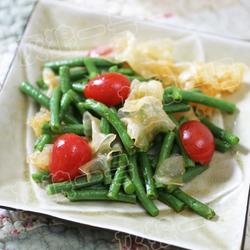 番茄银耳拌豇豆的做法[图]