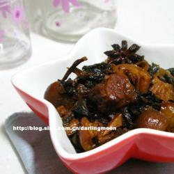 梅干菜烧肘花的做法[图]