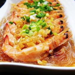 蒜蓉粉丝蒸虾的做法[图]