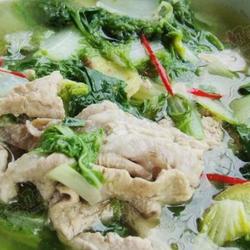 白菜汆鱼肠的做法[图]