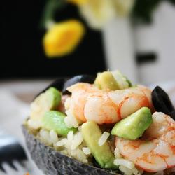 牛油果虾仁炒饭的做法[图]