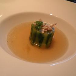 青瓜鸡丝盅配香菇鸡汤的做法[图]