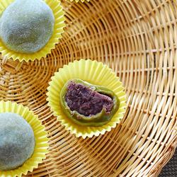 抹茶红豆糯米糍的做法[图]