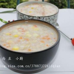 清甜三鲜麦仁粥的做法[图]