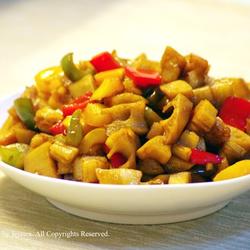 三色藕丁的做法[图]