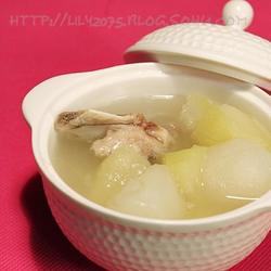 青木瓜海底椰猪骨汤的做法[图]