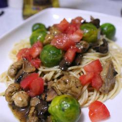 仙菇蔬菜浓汁意面的做法[图]