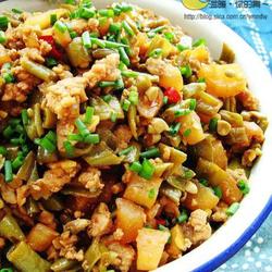 酸豆角炒肉末的做法[图]