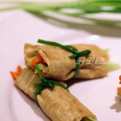 菜蔬豆皮卷的做法[图]