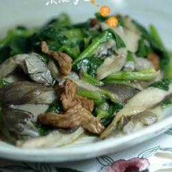 蘑菇菠菜炒肉丝的做法[图]