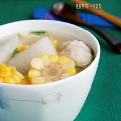 玉米淮山煲鱼丸的做法[图]
