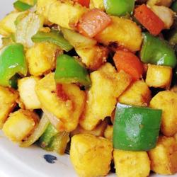 馒头丁烩杂蔬的做法[图]