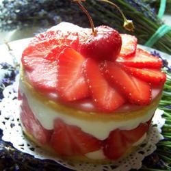 法式草莓奶酪蛋糕的做法[图]