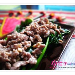 牛肉碎烩芥兰的做法[图]