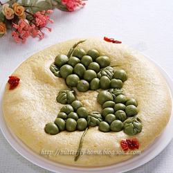 玉米葡萄花糕的做法[图]