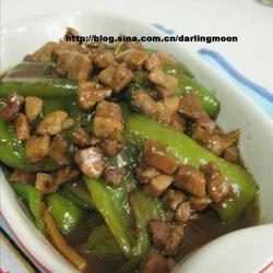 肉丁虎皮尖椒的做法[图]