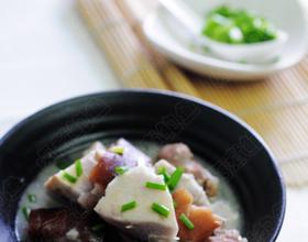 椰奶香芋腊肉煲[图]