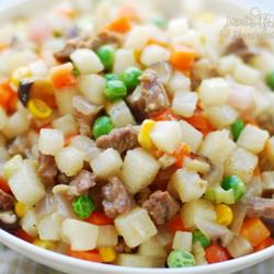 山药牛肉粒的做法[图]