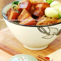 青菜粉丝炖大肉的做法[图]
