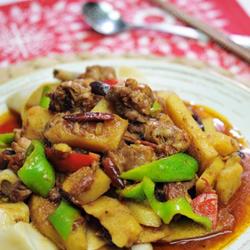 腿肉大盘鸡的做法[图]