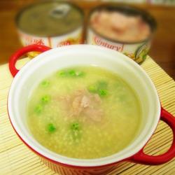 金枪鱼小米豌豆粥的做法[图]