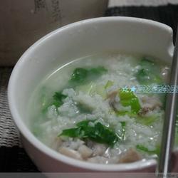 牛蛙青菜粥的做法[图]