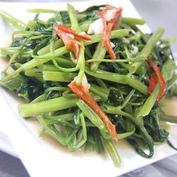 椒丝腐乳炒通菜的做法[图]