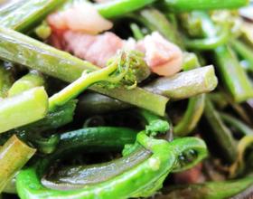 蕨菜炒肉末
